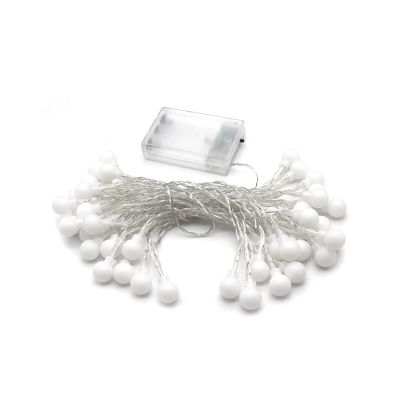 Iluminare cu bec LED de 2 m pe baterie, 20 de lumini colorate