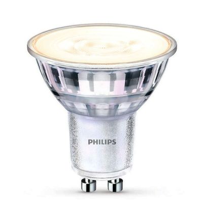 Lampă LED Philips GU10 cu intensitate reglabilă, Pascal, transparentă, 4W, 2700K