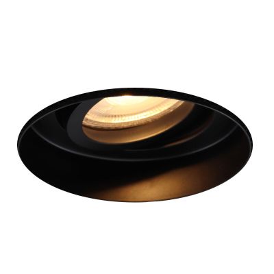 Spot încastrat fără rămă negru din aluminiu, Royce