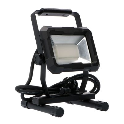 Lampă de lucru neagră din aluminiu, Branko, 30W, LED 4000K, IP65