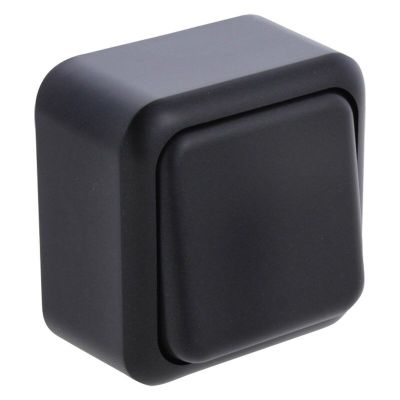 Întrerupător Q-Link cu montare aparentă, negru