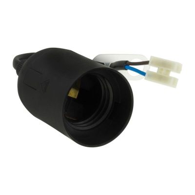 Soclu de fixare E27, negru