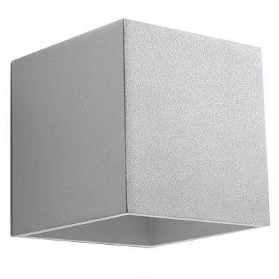 Aplică de perete up down din aluminiu gri, Andro