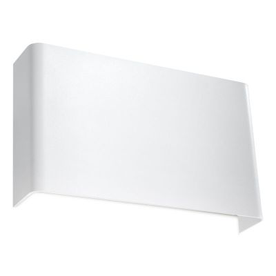 Aplică de perete up down din aluminiu albă, Laetitia