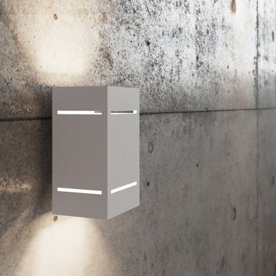 Aplică de perete up down din aluminiu albă, Janien