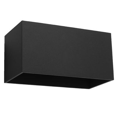 Aplică de perete up down din aluminiu neagră, Andro