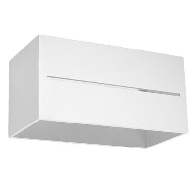 Aplică de perete up down din aluminiu albă, Jacky