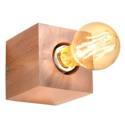 Spot de perete din lemn maro, Anniko