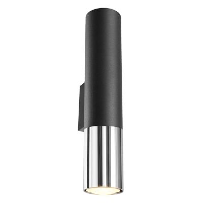 Aplică de perete up down din aluminiu neagră, Hediye