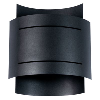 Aplică de perete up down din aluminiu neagră, Karwan