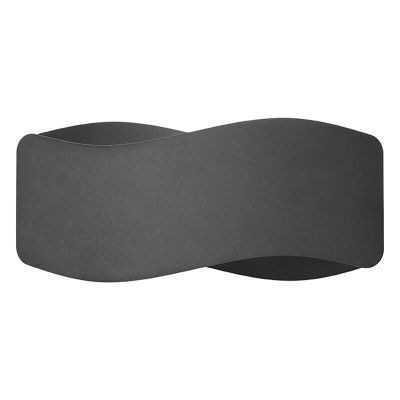 Aplică de perete up down din aluminiu neagră, Keely