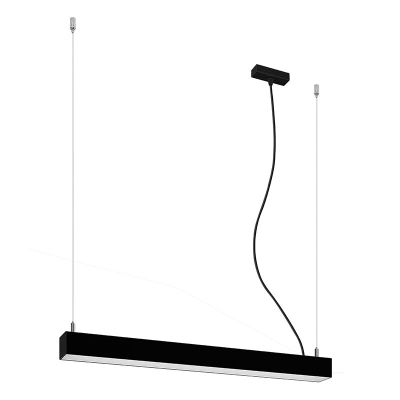 Lustră din aluminiu neagră, Mascha, 22W, LED 3000K