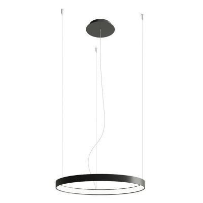 Lustră din aluminiu neagră, Ringo, 30W, LED 3000K