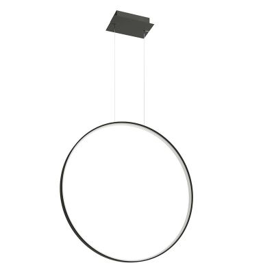 Lustră din aluminiu neagră, Ringo, 50W, LED 3000K
