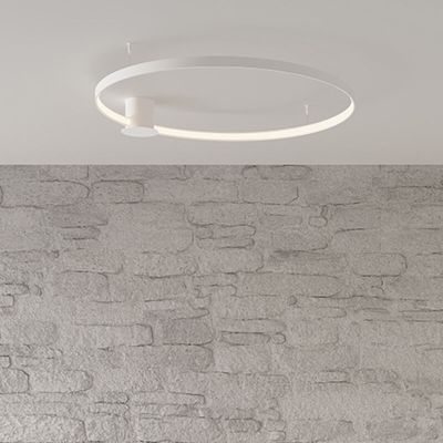 Lampă de tavan din aluminiu albă, Ringo, 30W, LED 3000K