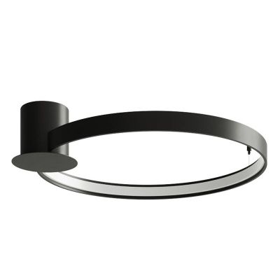 Lampă de tavan din aluminiu neagră, Ringo, 30W, LED 3000K