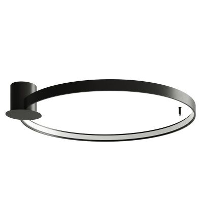 Lampă de tavan din aluminiu neagră, Ringo, 50W, LED 3000K