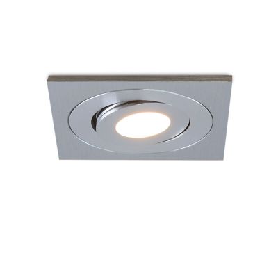 Spot încastrat pentru foișor din aluminiu crom, Rona, 3W, LED 2700K, IP44