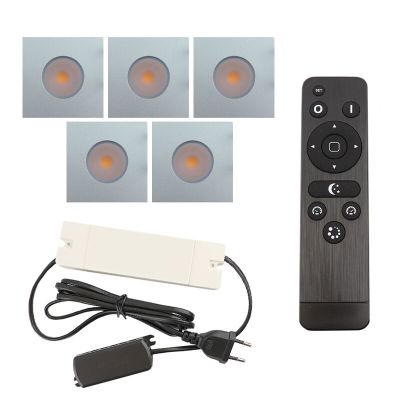 Spot încastrat pentru foișor din aluminiu crom, Dico, 15W, LED 2700K, IP65, con telecomando