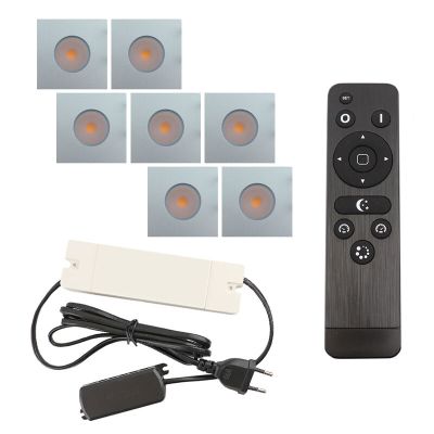 Spot încastrat pentru foișor din aluminiu crom, Dico, 21W, LED 2700K, IP65, con telecomando