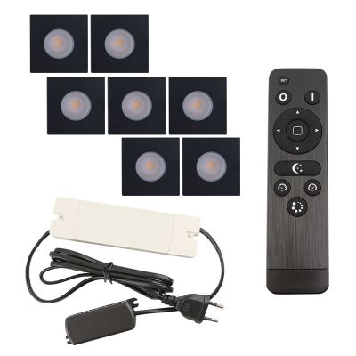 Spot încastrat pentru foișor din aluminiu negru, Dico, 21W, LED 2700K, IP65, con telecomando