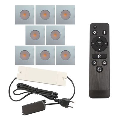 Spot încastrat pentru foișor din aluminiu crom, Dico, 24W, LED 2700K, IP65, con telecomando