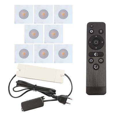Spot încastrat pentru foișor din aluminiu alb, Dico, 24W, LED 2700K, IP65, con telecomando