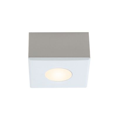 Aplică tavan pentru foișor din aluminiu albă, Fredo, 3W, LED 2700K, IP44