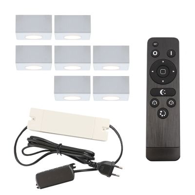 Aplică tavan pentru foișor din aluminiu albă, Fredo, 21W, LED 2700K, IP44, con telecomando