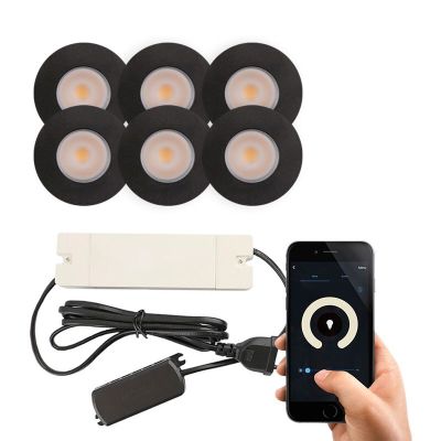 Spot încastrat pentru foișor din aluminiu negru, Dico, 3W, LED 2700K, IP65