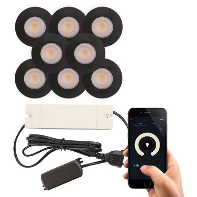 Spot încastrat pentru foișor din aluminiu negru, Dico, 3W, LED 2700K, IP65
