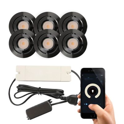 Spot încastrat pentru foișor din aluminiu negru, Rona, 3W, LED 2700K, IP44