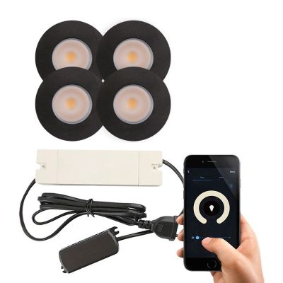 Spot încastrat pentru foișor din aluminiu negru, Dico, 3W, LED 2700K, IP65