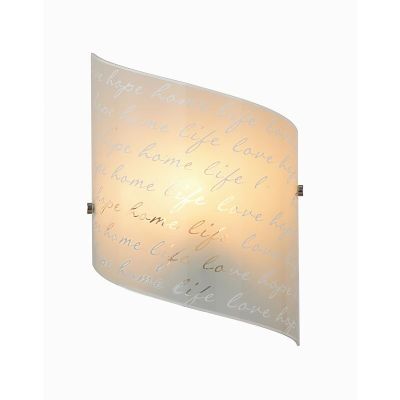 Aplică de perete modernă albă, Anna