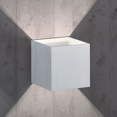 Aplică de perete up down modernă gri, Eva, 4,3W, LED 3000K