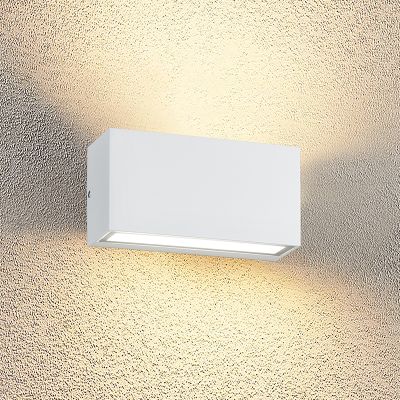 Lampă exterior modernă albă, Seby, 10W, LED 3000K, IP65