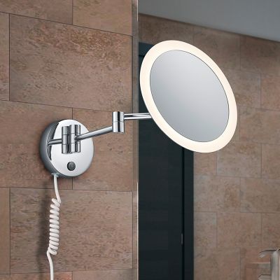 Aplică de perete modernă crom, Bartje, 3W, LED 3000K, IP44, con întrerupător
