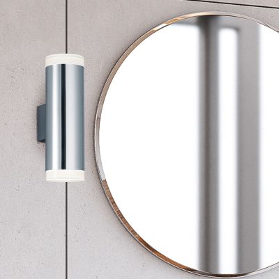 Aplică de perete modernă crom, Spjald, 4W, LED 3000K, IP44