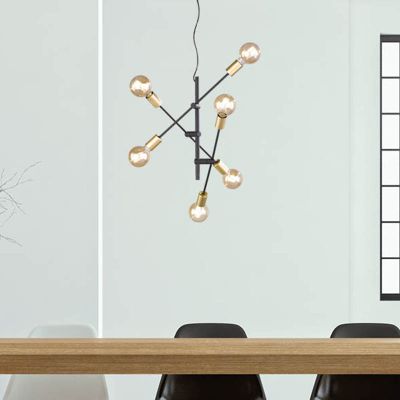 Lustră modernă neagră, Kyan