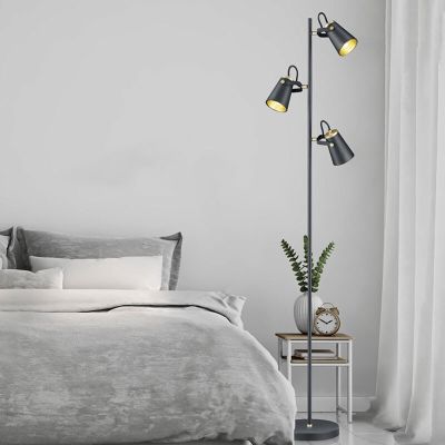 Lampadar modern negru, Skals, con întrerupător