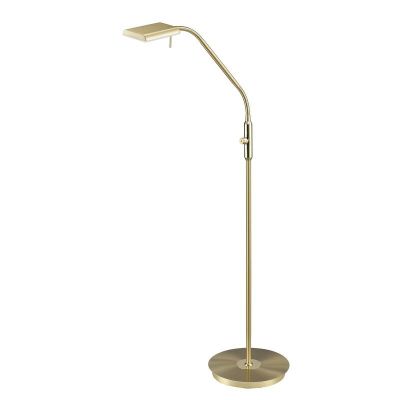 Lampadar modern alamă, Robin, 12W, LED 3000K, cu întrerupător tactil