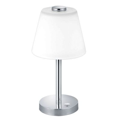 Lampă de masă modernă crom, Liv, 4W, LED 3000K, con întrerupător