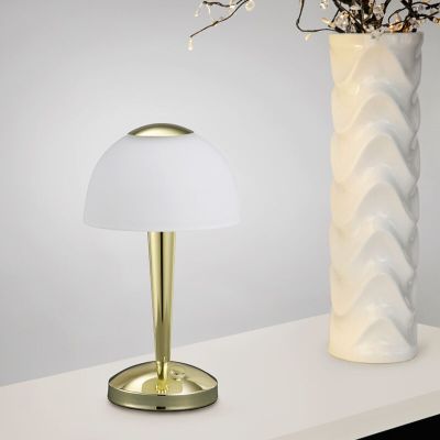 Lampă de masă clasică alamă, Daphne, 4W, LED 3000K, con întrerupător