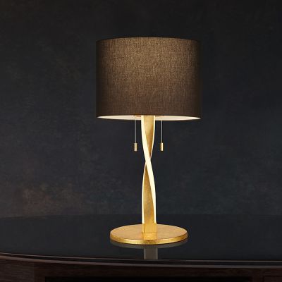 Lampă de masă modernă aurie, Ramten, 3W, LED 3000K, cu întrerupător cu șnur