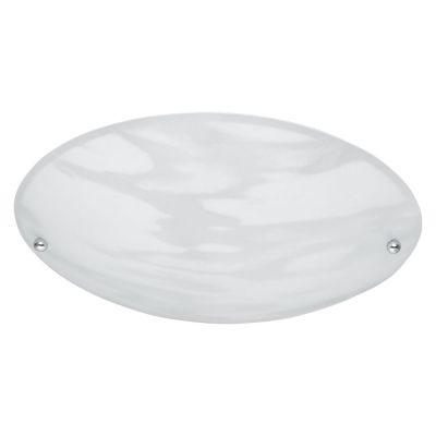 Lampă de tavan argintie din sticlă, Celino