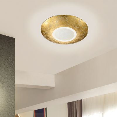 Lampă de tavan clasică aurie, Wilke, 12W, LED 3000K