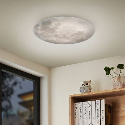 Lampă de tavan modernă albă, Fly, 22W, LED 3000K, con telecomando