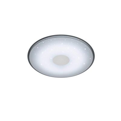 Lampă de tavan modernă albă, Levain, 30W, LED reglabil de la alb cald la alb rece, con telecomando