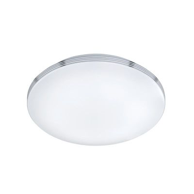 Plafonieră baie crom din plastic, Brunella, 18W, LED 3000K, IP44
