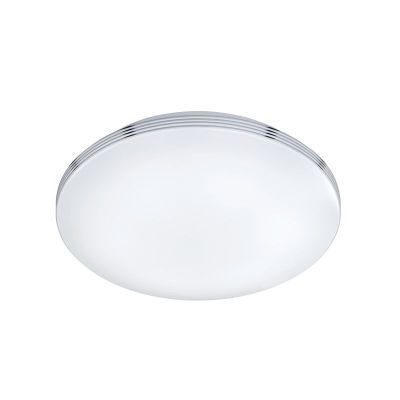 Plafonieră baie crom din plastic, Brunella, 24W, LED 3000K, IP44